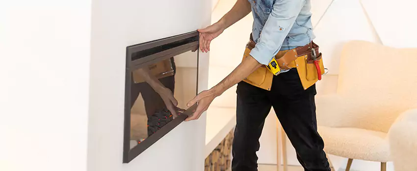 Metal Fireplace Installation in Millbrae, California