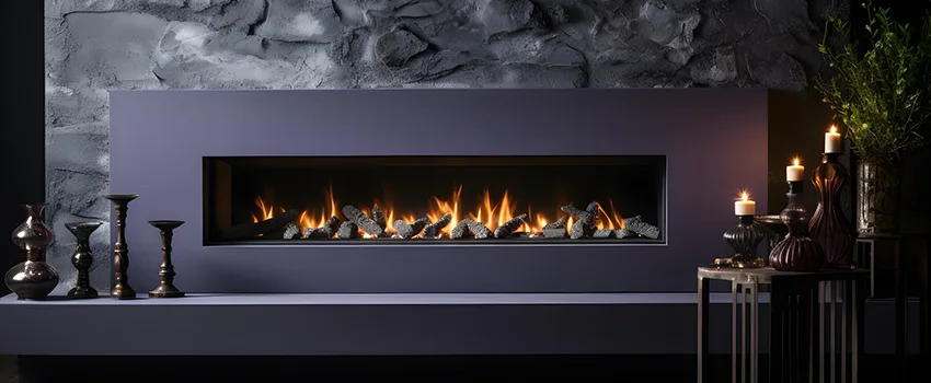 Ember Bed for Ventless Gas Fireplace in Millbrae, CA