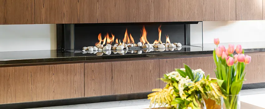 Double-height Fireplace Design Refurbishment in Millbrae, California